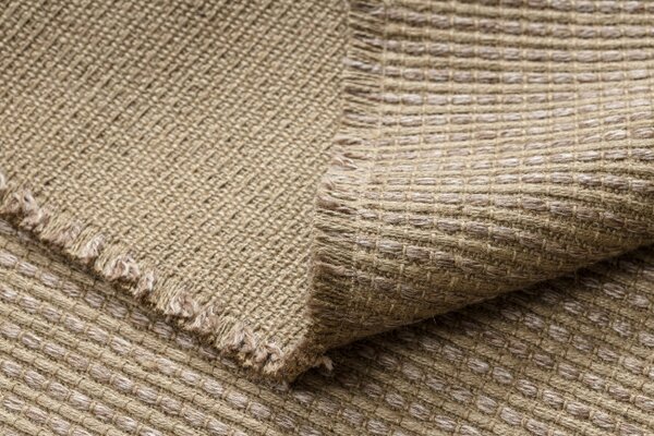 Koberec JUTE 3652 so strapcami, tmavobéžový
