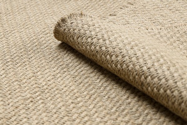 Koberec JUTE 3731 so strapcami, tmavobéžový