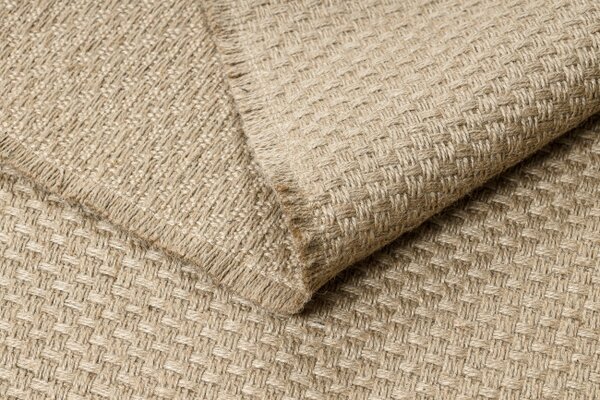 Koberec JUTE 3731 so strapcami, tmavobéžový