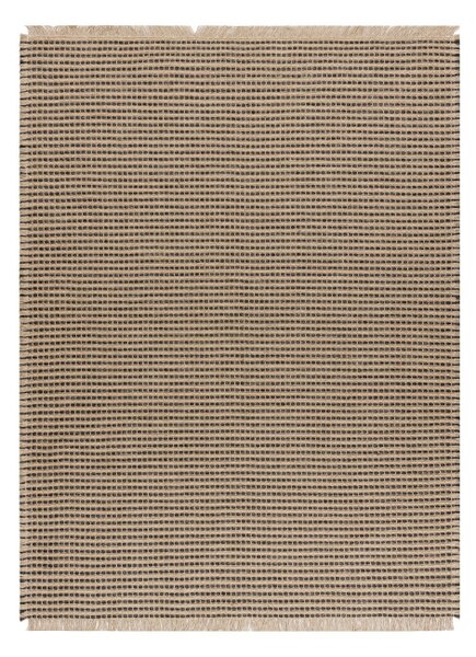 Koberec JUTE 3652 so strapcami čierny / béžový
