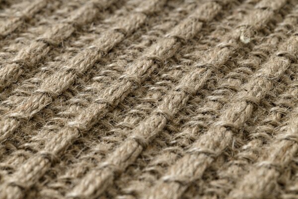 Koberec JUTE 3651 so strapcami, tmavobéžový