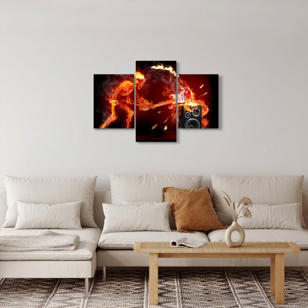 Obraz - Hudba v plameňoch (90x60 cm)