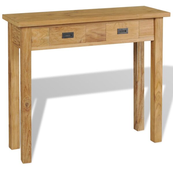 Konzolový stolík z masívneho teakového dreva, 90x30x80 cm