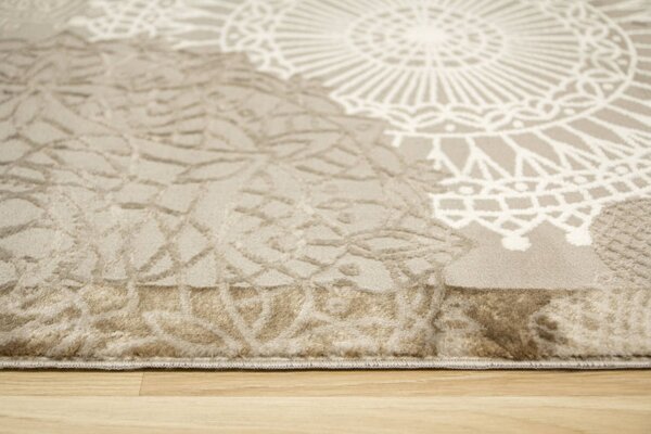 Koberec Oriental 4475 grey / vizon rozety