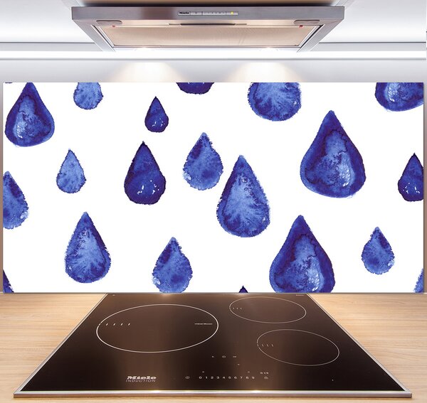 Panel do kuchyne Modré kvapky pl-pksh-140x70-f-126312321