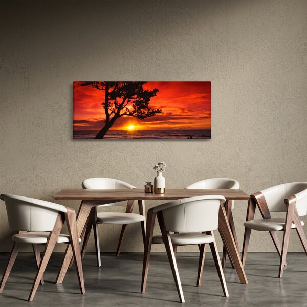 Obraz - Západ slnka (120x50 cm)