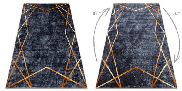 Koberec MIRO 51233.810 geometrický, tmavosivý