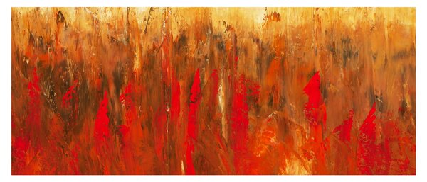 Obraz maľované abstrakcie (120x50 cm)