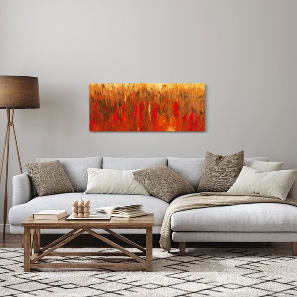 Obraz maľované abstrakcie (120x50 cm)
