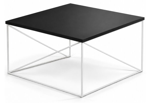 Konferenčný stolík Nelia - biela / čierna