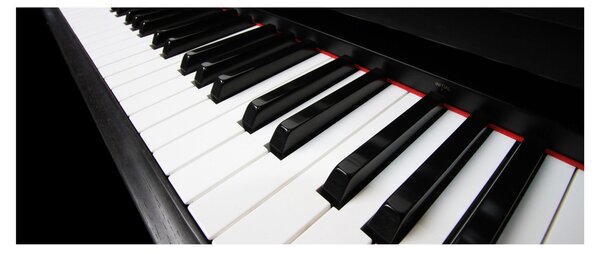 Obraz klávesov piána (120x50 cm)