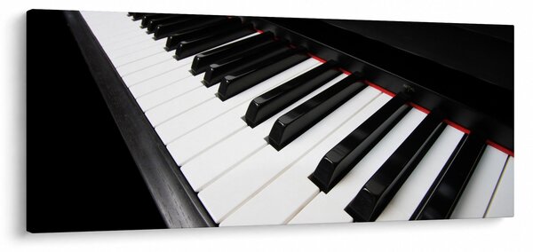 Obraz klávesov piána (120x50 cm)
