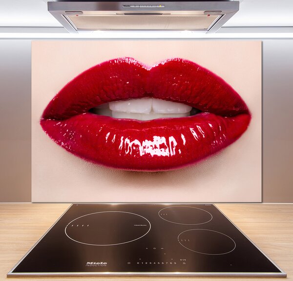 Panel do kuchyne Červená ústa pl-pksh-100x70-f-55040368
