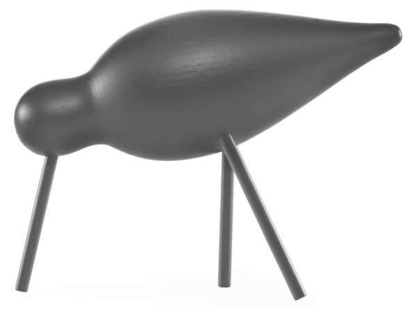 Normann Copenhagen Drevený vtáčik Shorebird Medium, black / black