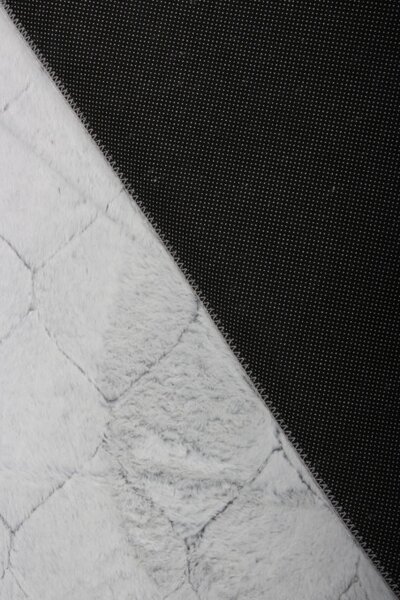 Koberec Rabbit 3D Carving GREY / WHITE 1