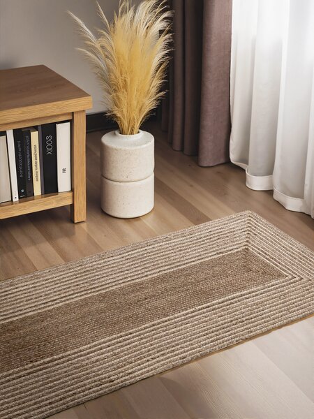 Hanse Home, Behoň Juno 106329 Natural White Brown, 80x200, hnedá, chodba / predsieň
