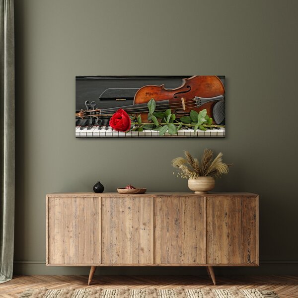 Obraz - Spomienka na hudobníka (120x50 cm)