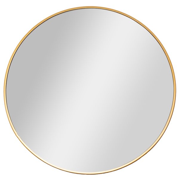 Tutumi, okrúhle zrkadlo s tenkým rámom 70cm MR18-20700G, zlatá, HOM-06328