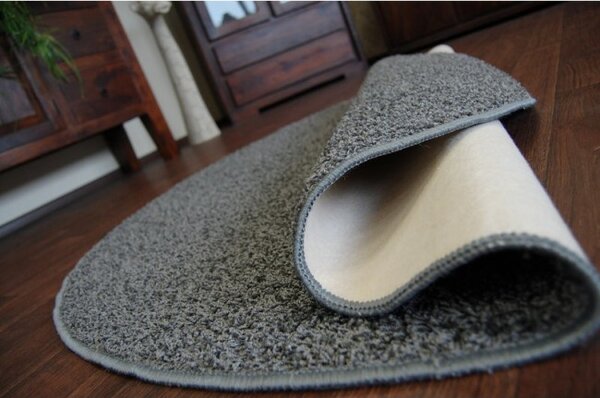 Koberec kruh GLITTER popol