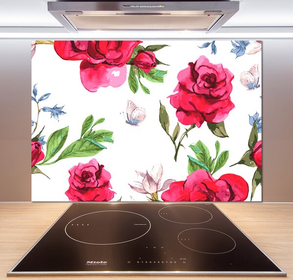Panel do kuchyne Červené ruže pl-pksh-100x70-f-85695644