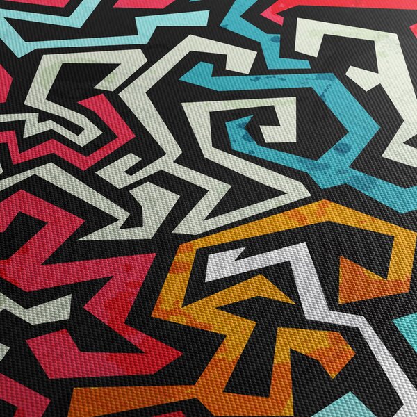 Obraz grafické abstrakcie (150x105 cm)