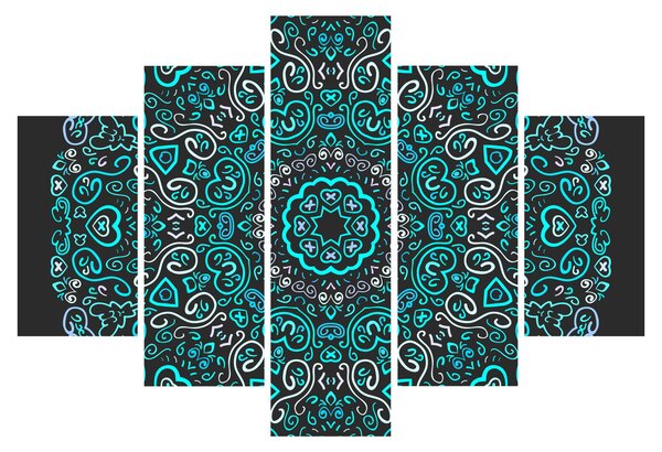 Obraz ornamentálne abstrakcie (150x105 cm)