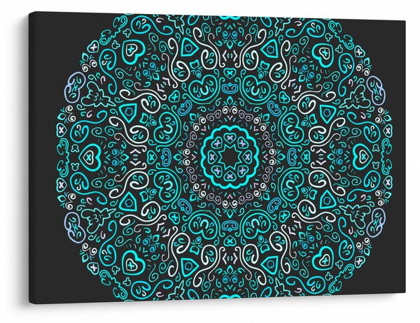 Obraz ornamentálne abstrakcie (70x50 cm)