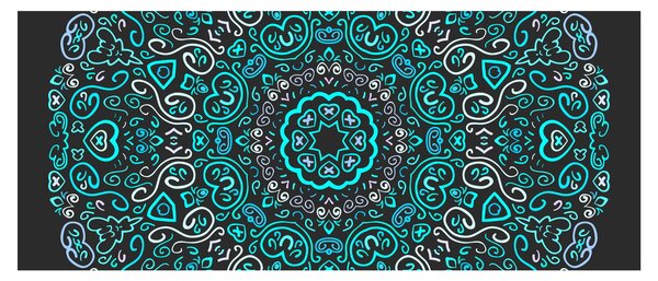 Obraz ornamentálne abstrakcie (120x50 cm)
