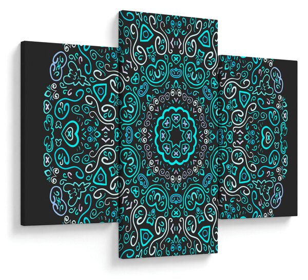 Obraz ornamentálne abstrakcie (90x60 cm)