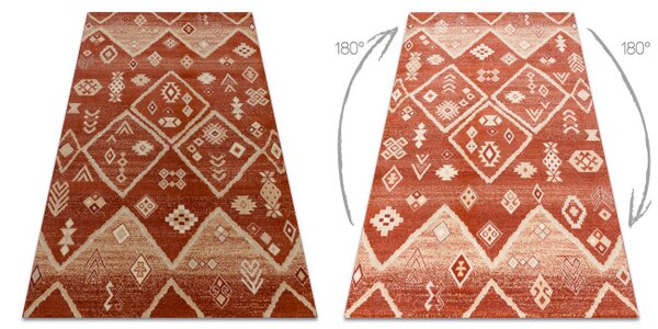 Koberec LEGEND 468 15 GB300 OSTA - Boho, exkluzívny červený / béžový