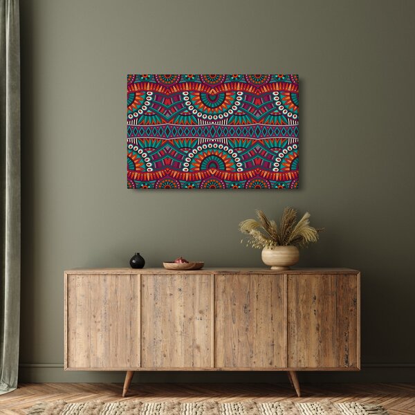 Obraz ornamentálne abstrakcie (90x60 cm)