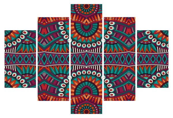 Obraz ornamentálne abstrakcie (150x105 cm)