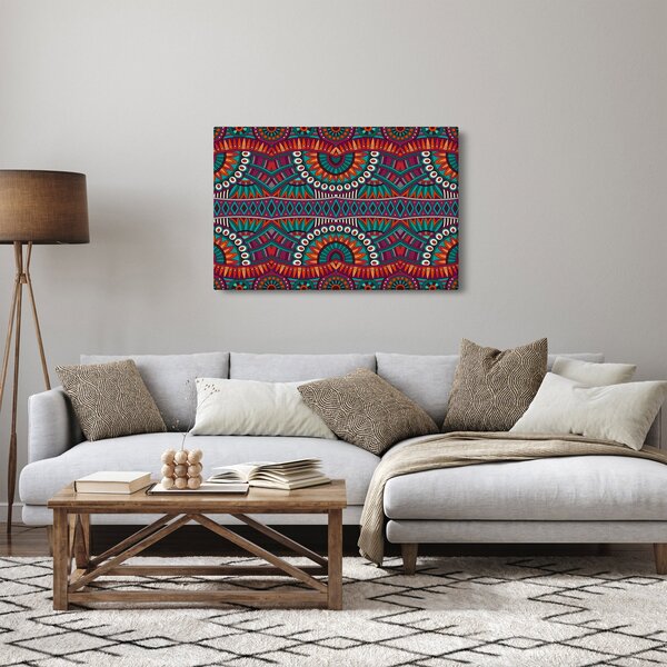 Obraz ornamentálne abstrakcie (90x60 cm)