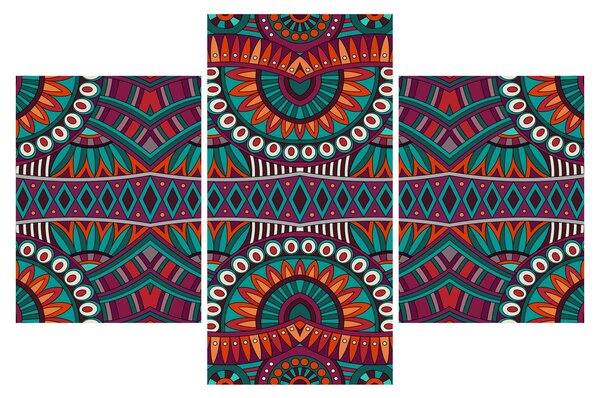 Obraz ornamentálne abstrakcie (90x60 cm)