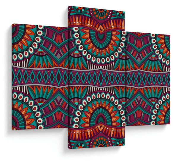 Obraz ornamentálne abstrakcie (90x60 cm)