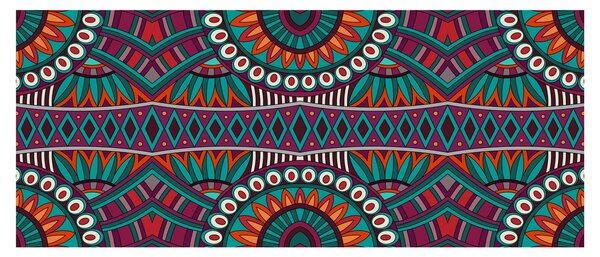 Obraz ornamentálne abstrakcie (120x50 cm)