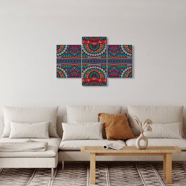 Obraz ornamentálne abstrakcie (90x60 cm)