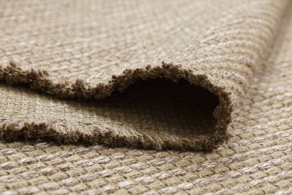 Koberec JUTE 3652 so strapcami, sivý / béžový