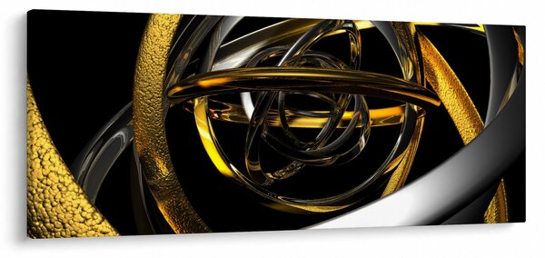 Obraz modernej abstrakcie (120x50 cm)