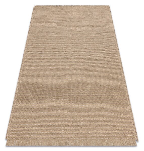 Koberec JUTE 3652 so strapcami, sivý / béžový