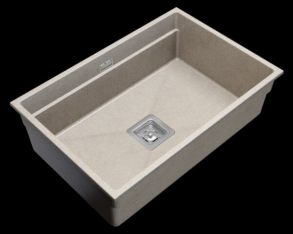 Gamma Decor 7050, 1-komorový granitový drez 700x470x220 mm, béžová, GMA-ZLE000104
