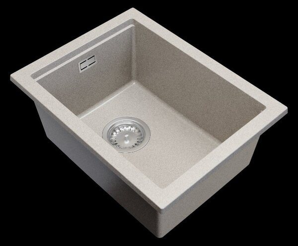 Gamma Decor 3850, 1-komorový granitový drez 380x500x207 mm, béžová, GMA-ZLE000157