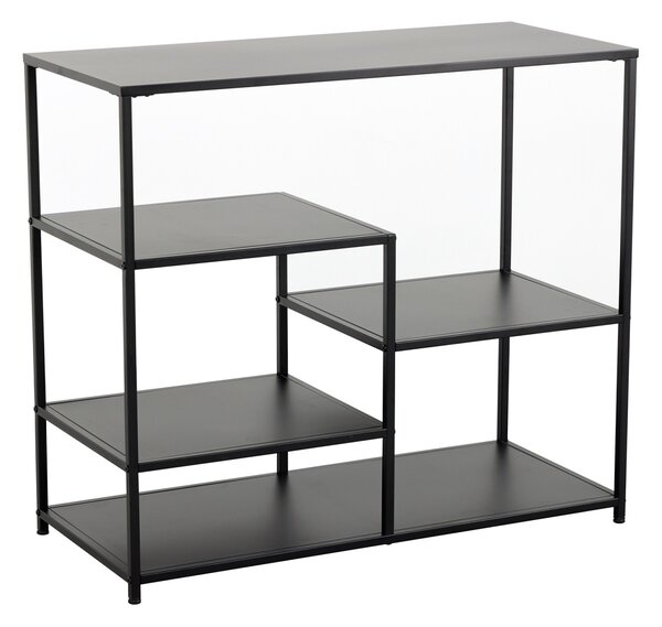 Dizajnový regál Damaris 90 cm čierny