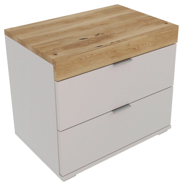 NOČNÝ STOLÍK, dub, farba duba, svetlosivá, 55/48/37 cm Dieter Knoll - Spálňové sety