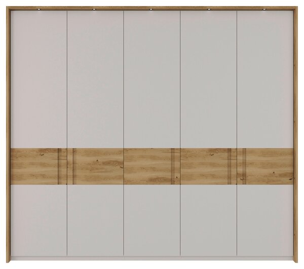 SKRIŇA S OTOČNÝMI DVERAMI, dub, farba duba, svetlosivá, 252/225/60 cm Dieter Knoll - Skrine
