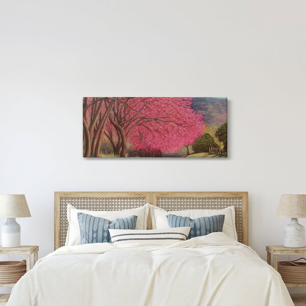 Obraz rozkvitnutých stromov (120x50 cm)