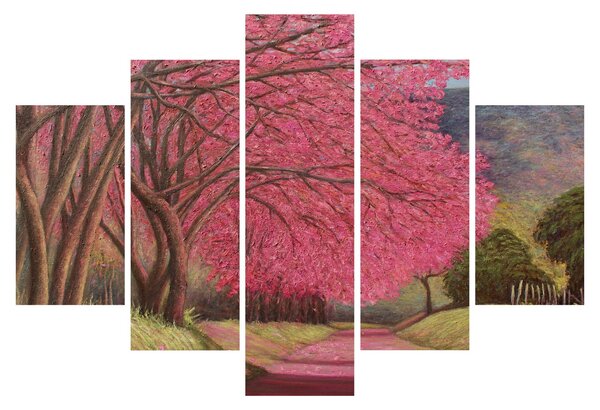Obraz rozkvitnutých stromov (150x105 cm)