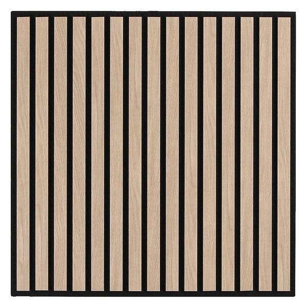 Drevený akustický panel pre stropnú rastrovú konštrukciu, 595 x 595 mm, B2BP008, balenie 4 ks, dub sonoma