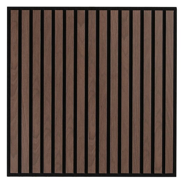 Drevený akustický panel pre stropnú rastrovú konštrukciu, 595 x 595 mm, B2BP007, balenie 4 ks, orech