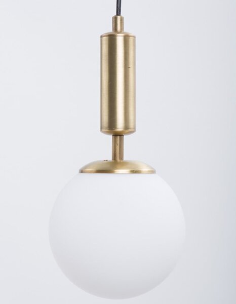 Biele/v zlatej farbe závesné svietidlo so skleneným tienidlom ø 15 cm Monera – Squid Lighting